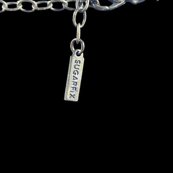 Sugarfix Brass Statement Pendant Necklace Bold Y2K Festival Boho Glam Jewelry - Picture 5 of 5